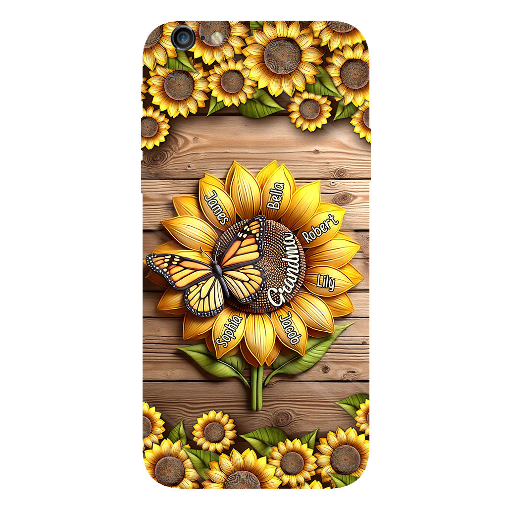 You Are My Sunshine Grandma Mom - Personalized Grandma Full Print Phone Case