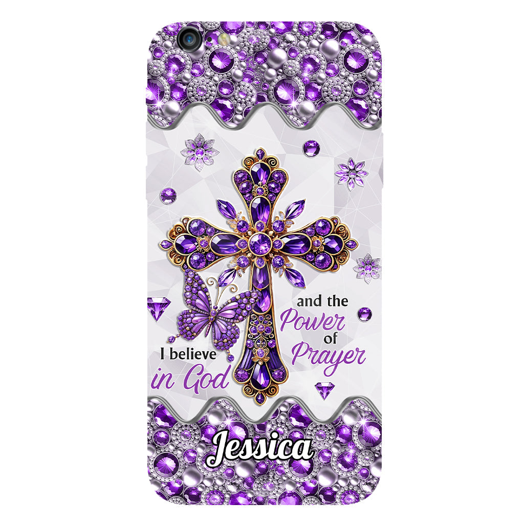 I Believe In God - Personalized Christian Full Print Phone Case