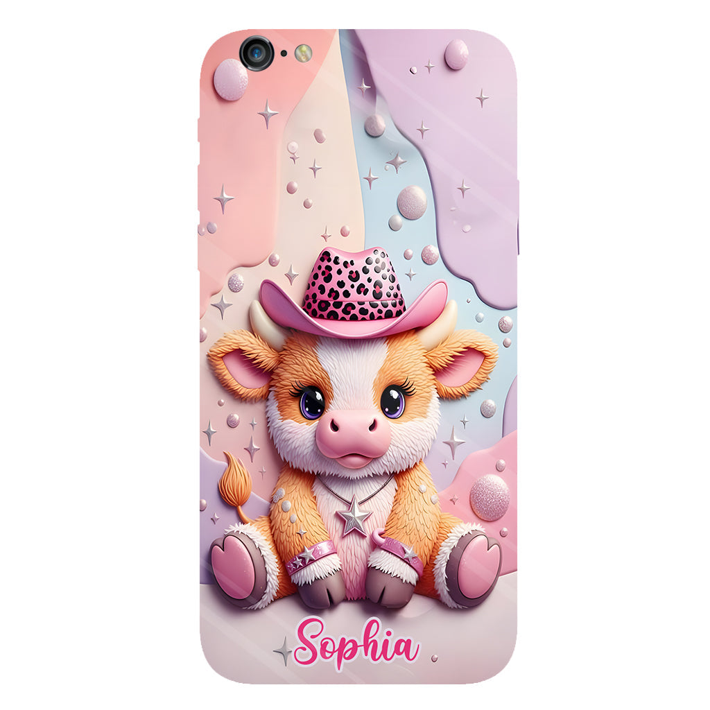 Adorable Highland Cow - Personalized Highland Cow Full Print Phone Case