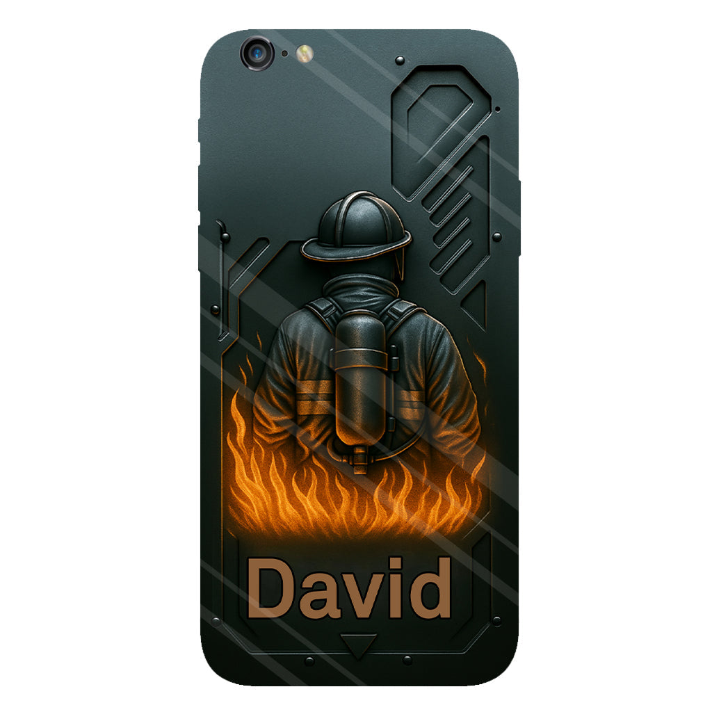 The Strone One - Personalized Firefighter Full Print Phone Case