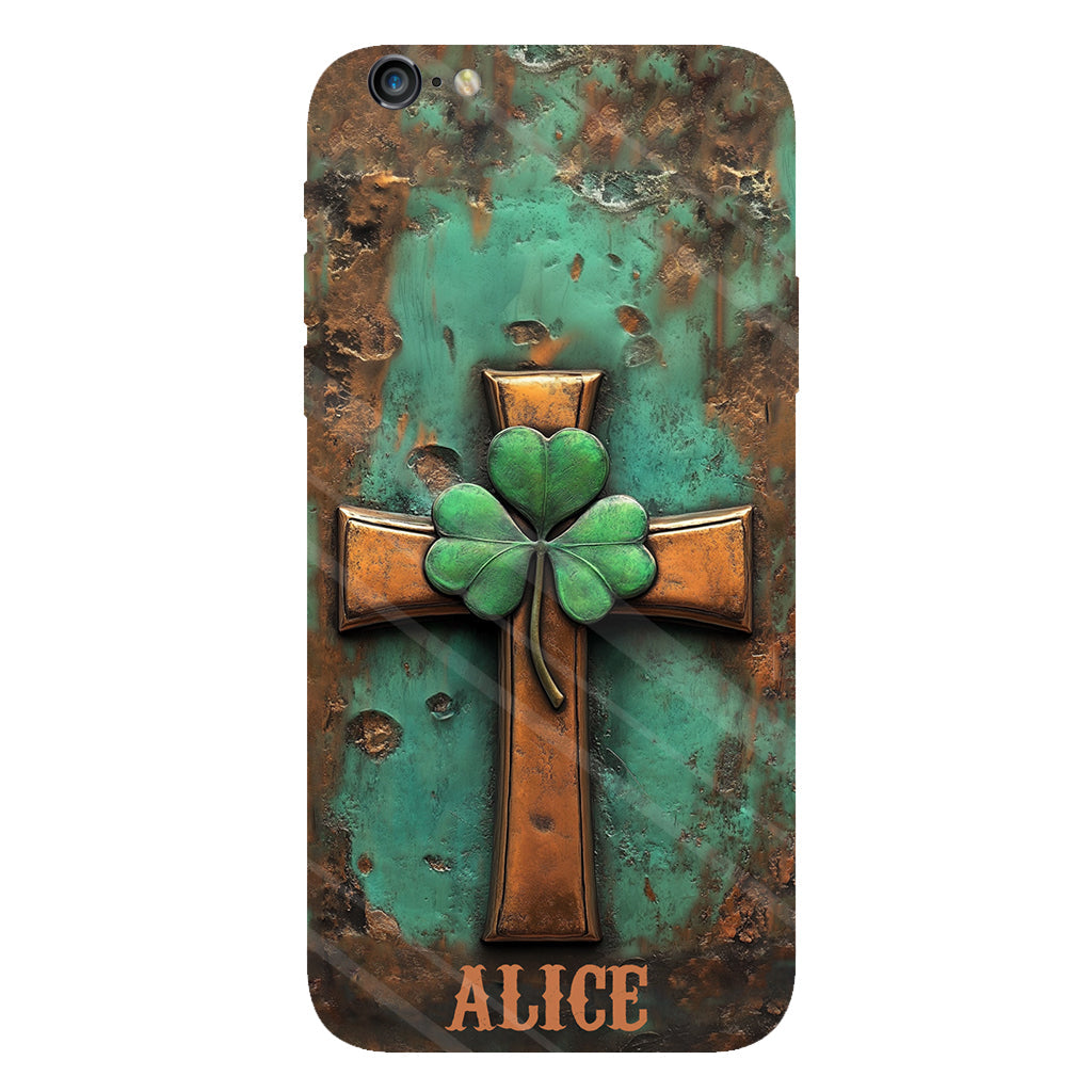 Vintage Irish Cross - Personalized Saint Patrick's Day Full Print Phone Case
