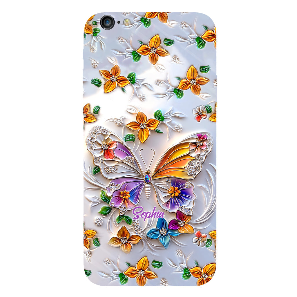 Stunning Butterfly Bee Dragonfly - Personalized Butterfly Full Print Phone Case