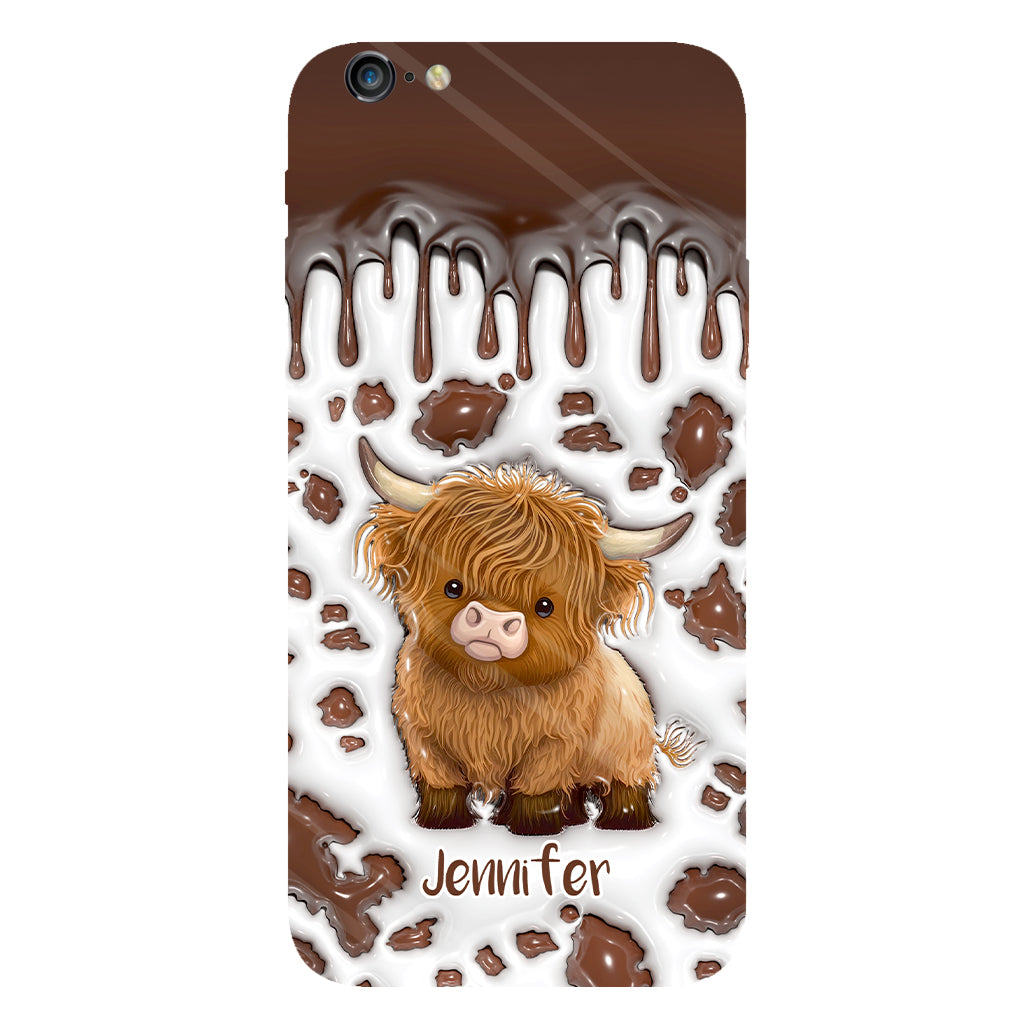 Just A Girl Who Loves Highland Cow - Personalized Full Print Phone Case