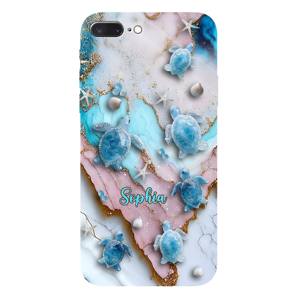 Love Turtles - Personalized Turtle Full Print Phone Case