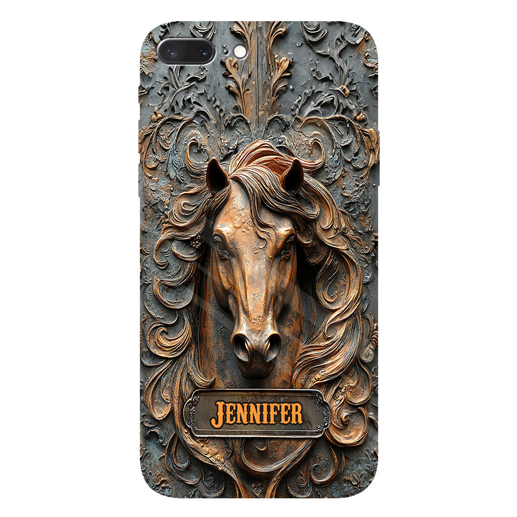 Love Horses - Personalized Horse Full Print Phone Case