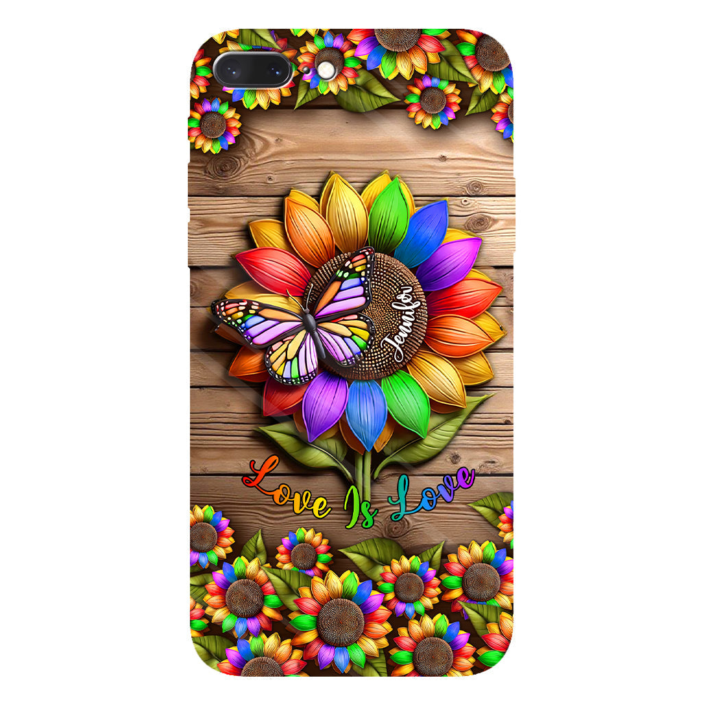 Love Is Love - Personalized LGBT Support Full Print Phone Case