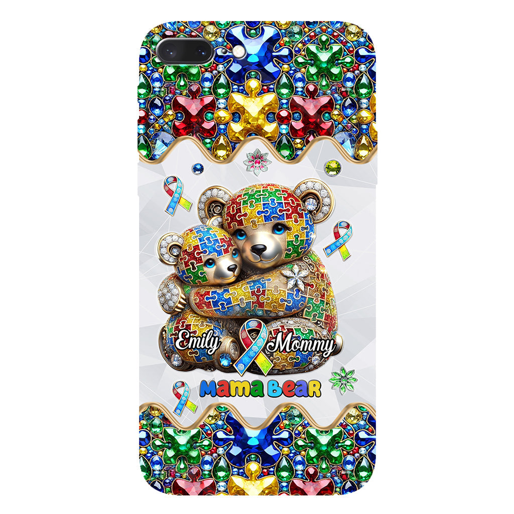 Mama Bear - Personalized Autism Awareness Full Print Phone Case