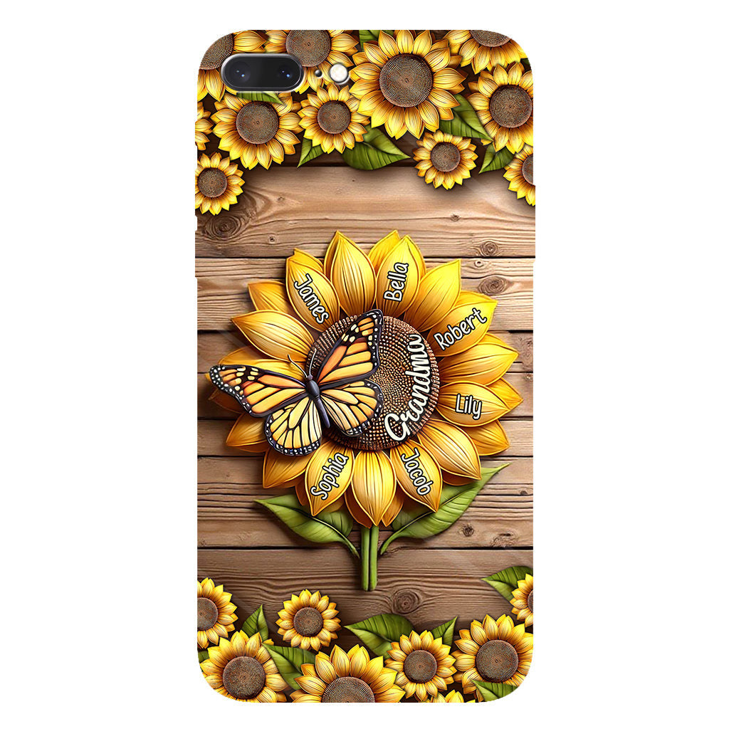 You Are My Sunshine Grandma Mom - Personalized Grandma Full Print Phone Case