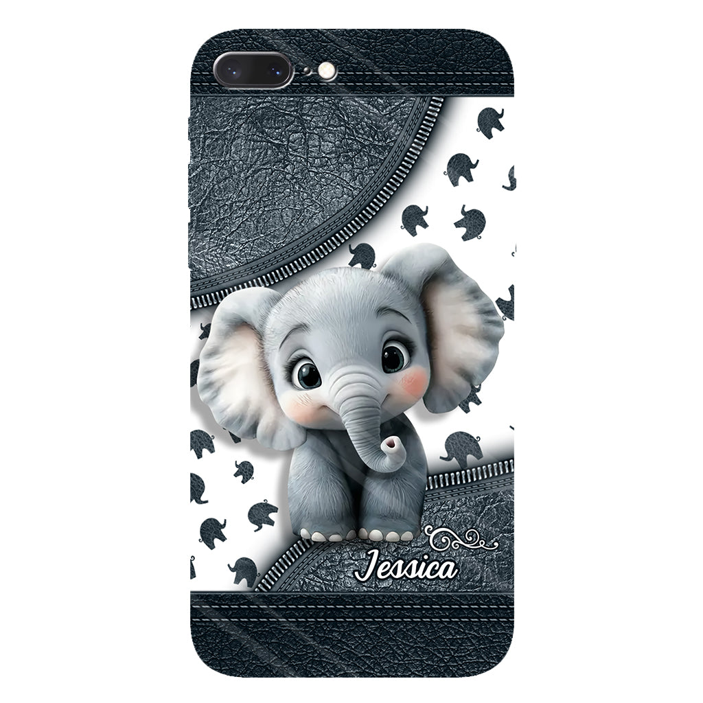 Cute Baby Elephant - Personalized Elephant Full Print Phone Case