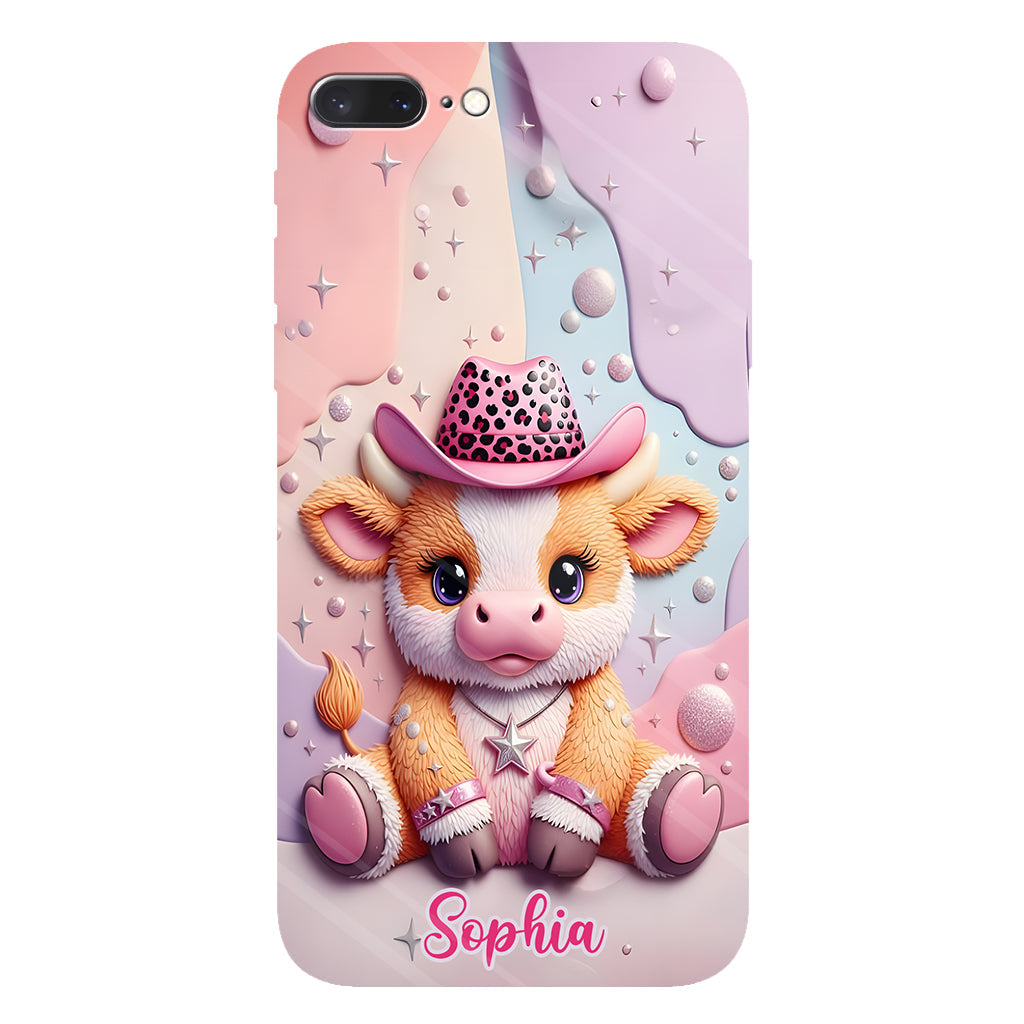Adorable Highland Cow - Personalized Highland Cow Full Print Phone Case