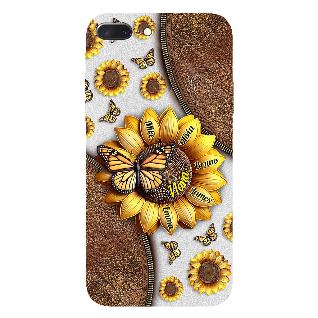 Sunflower Gift For Grandma Mom - Personalized Grandma Full Print Phone Case