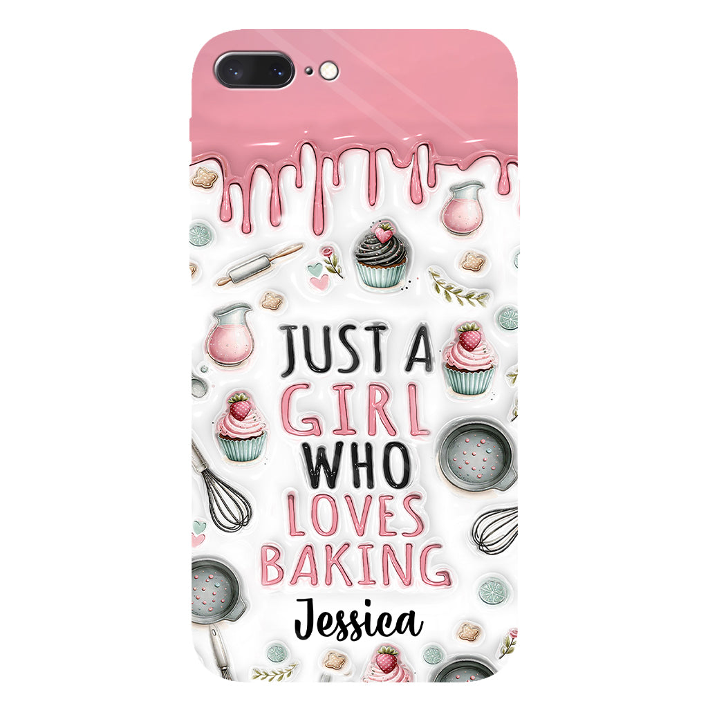 Just A Girl Who Loves Baking - Personalized Baking Full Print Phone Case