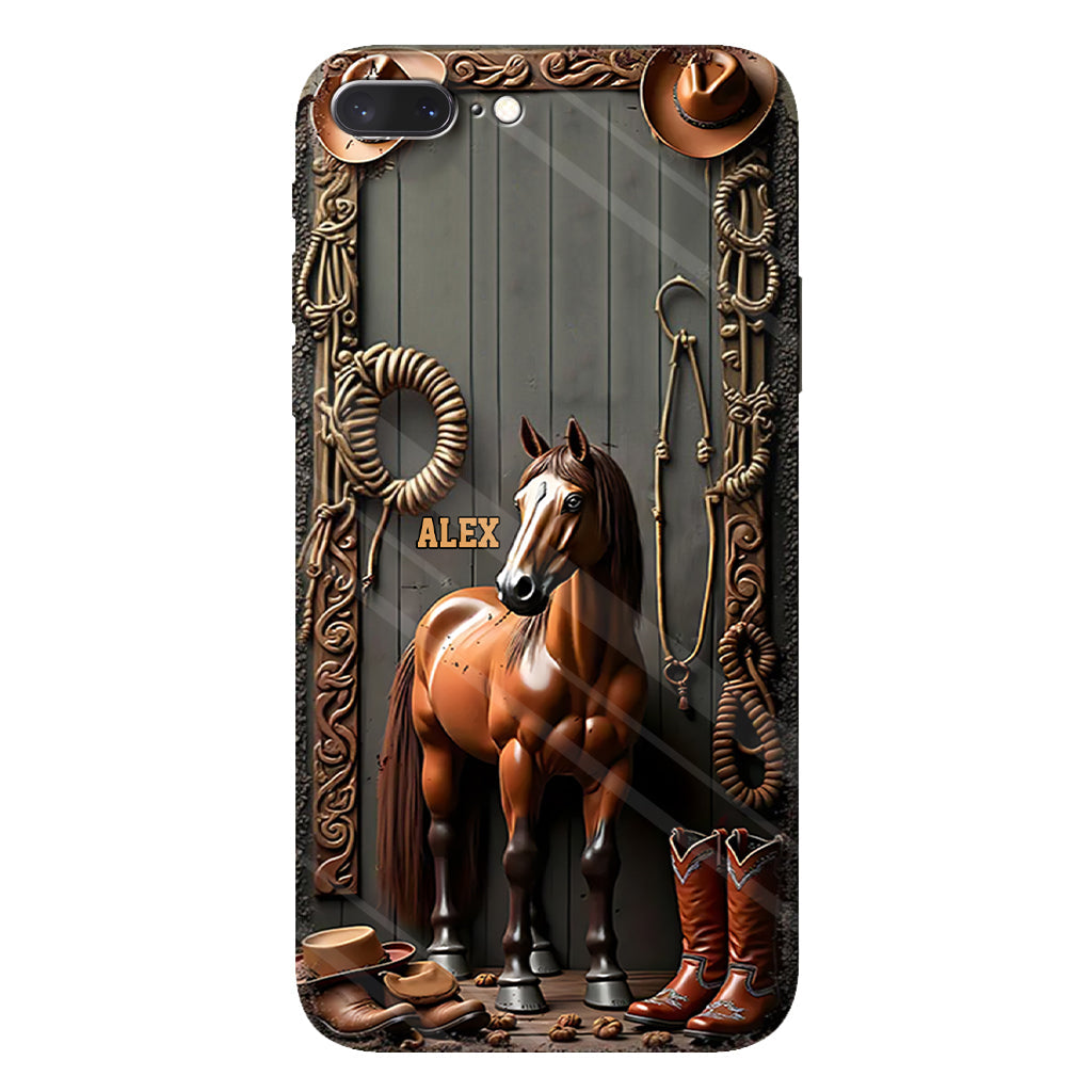 Love Horses - Personalized Horse Full Print Phone Case