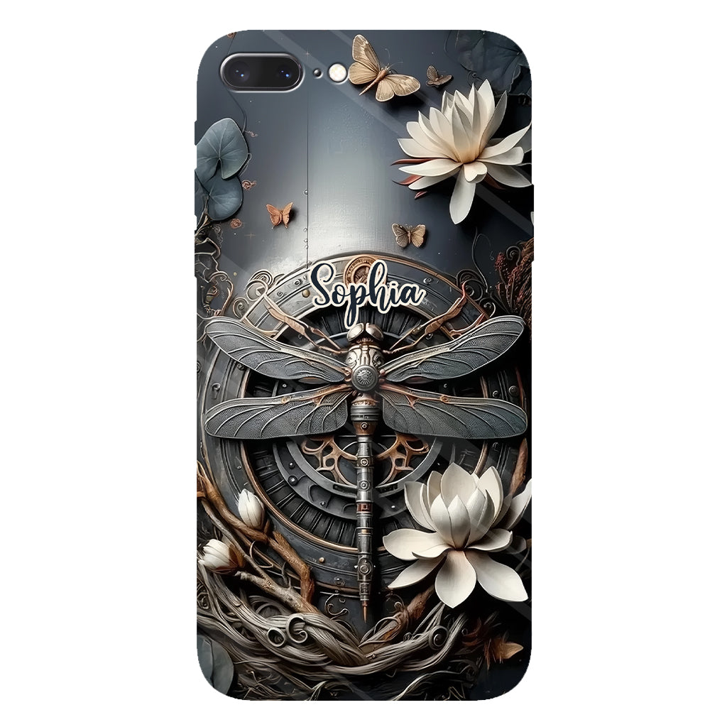 Black Dragonfly - Personalized Dragonfly Full Print Phone Case