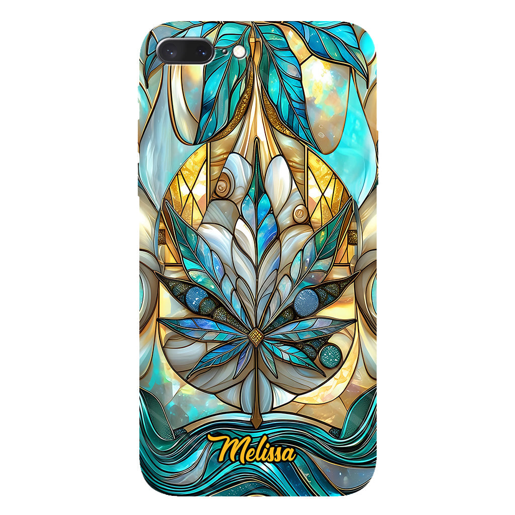 Stunning Leaf - Personalized Weed Full Print Phone Case