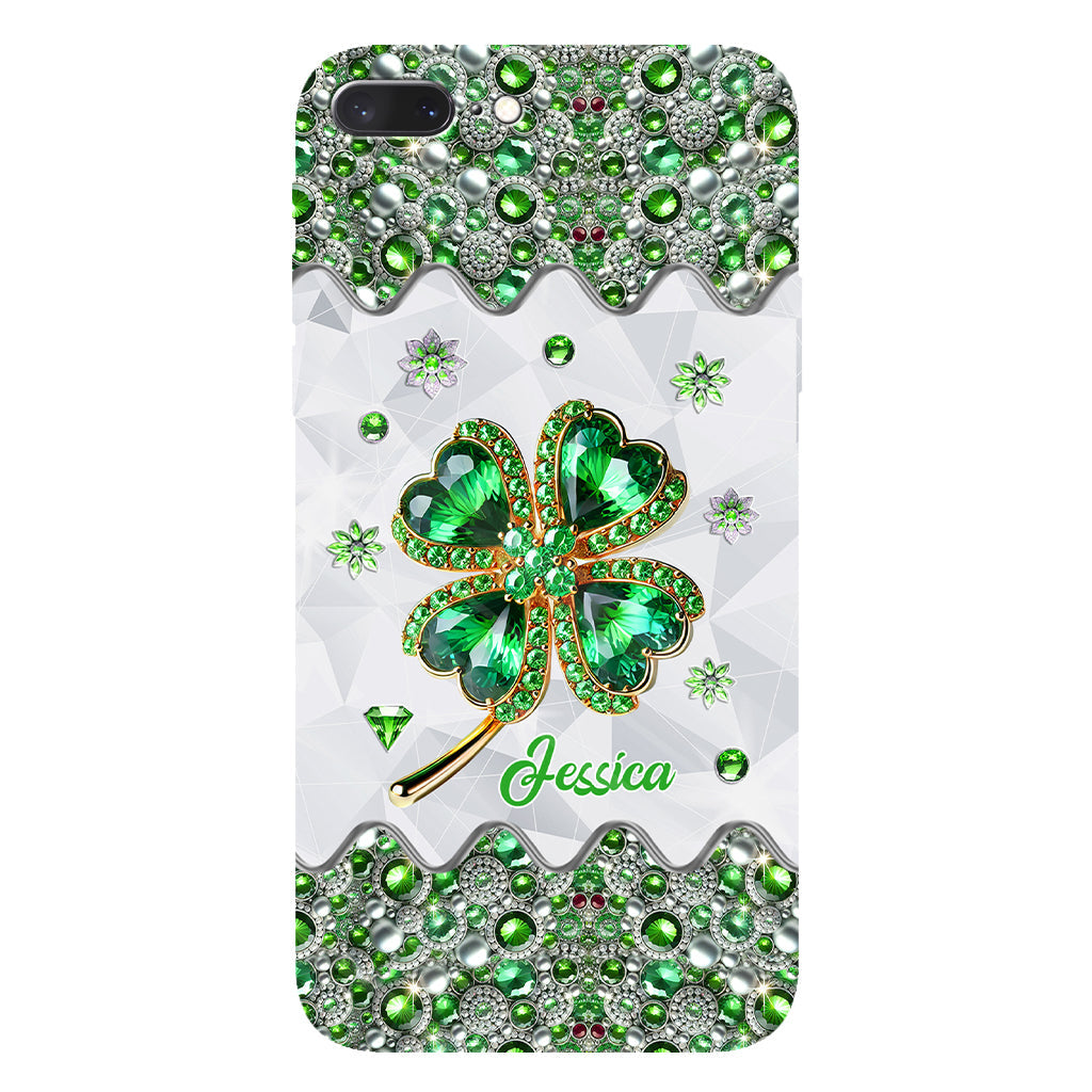 Lucky Four-Leaf Clover - Personalized Saint Patrick's Day Full Print Phone Case