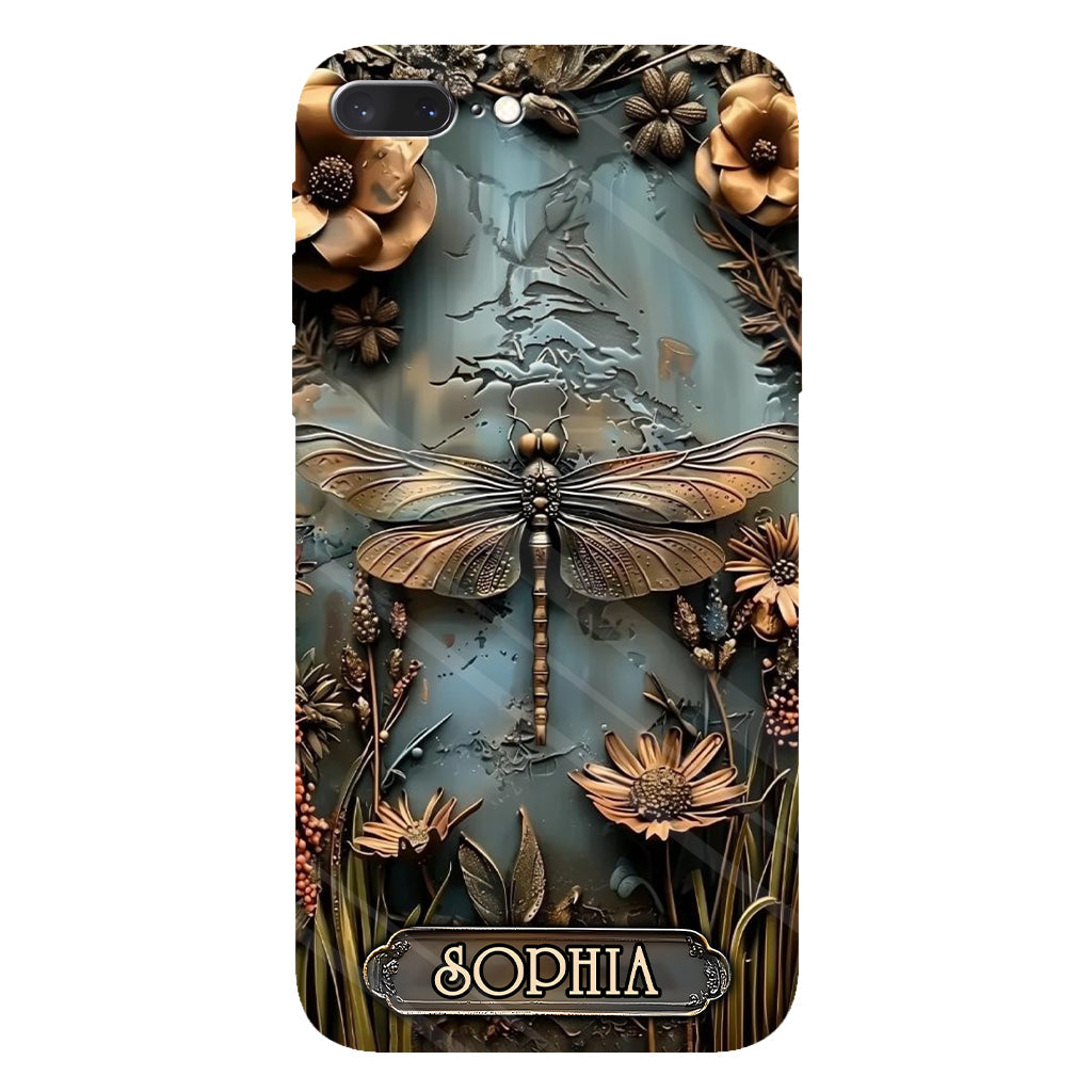 Beautiful Drafgonfly, Butterfly, Hummingbird - Personalized Gardening Full Print Phone Case