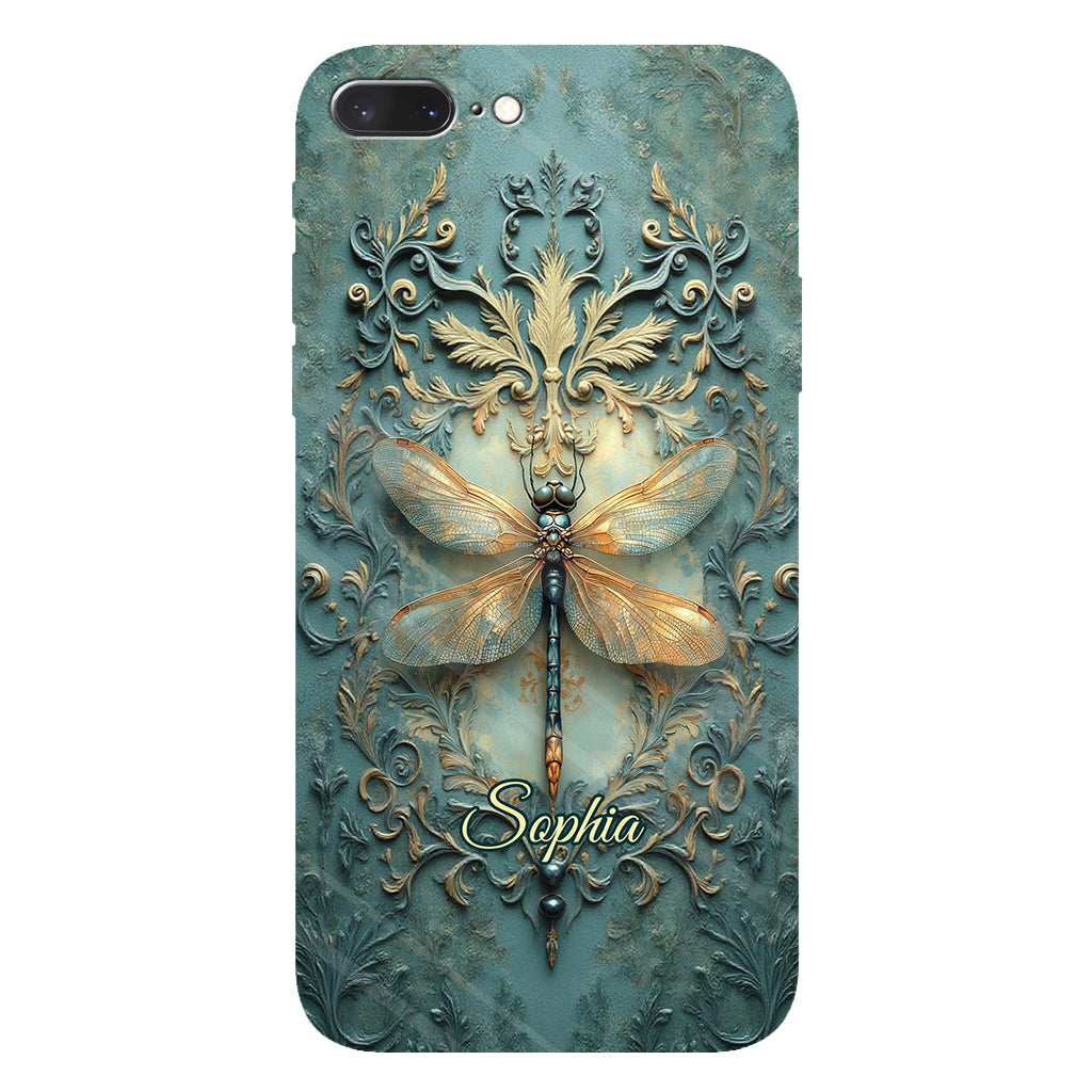 Stunning Dragonfly - Personalized Dragonfly Full Print Phone Case