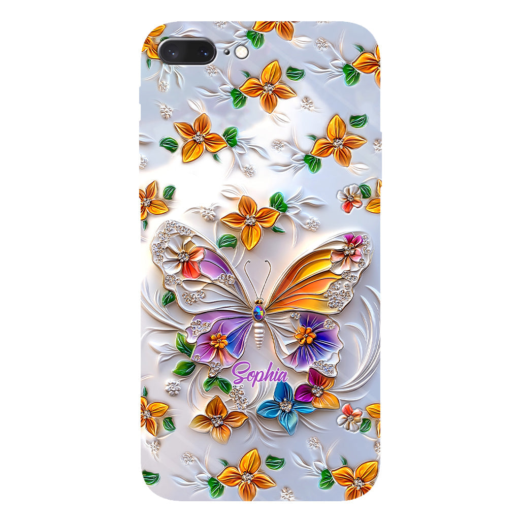 Stunning Butterfly Bee Dragonfly - Personalized Butterfly Full Print Phone Case