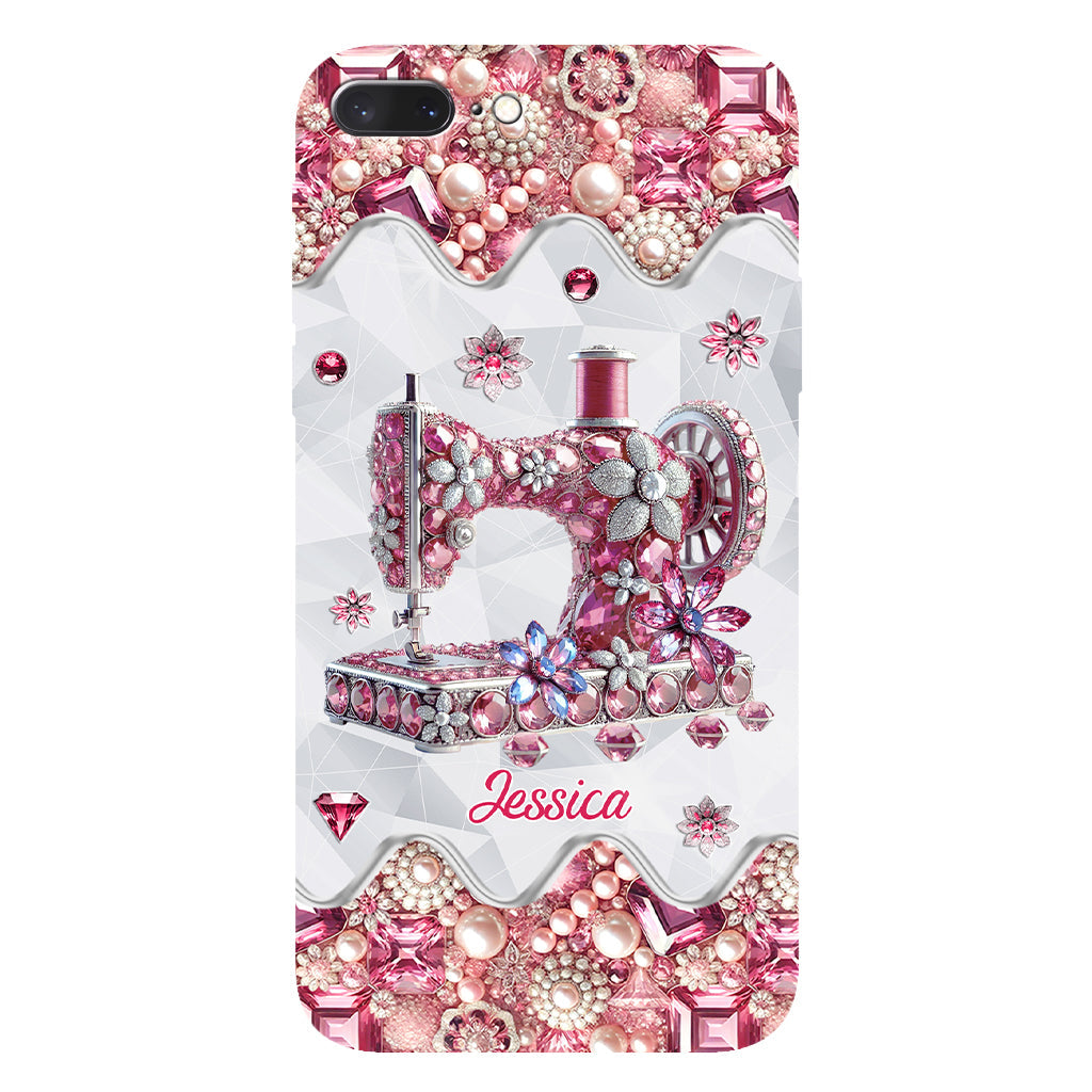 Just A Girl Who Loves Sewing - Personalized Sewing Full Print Phone Case