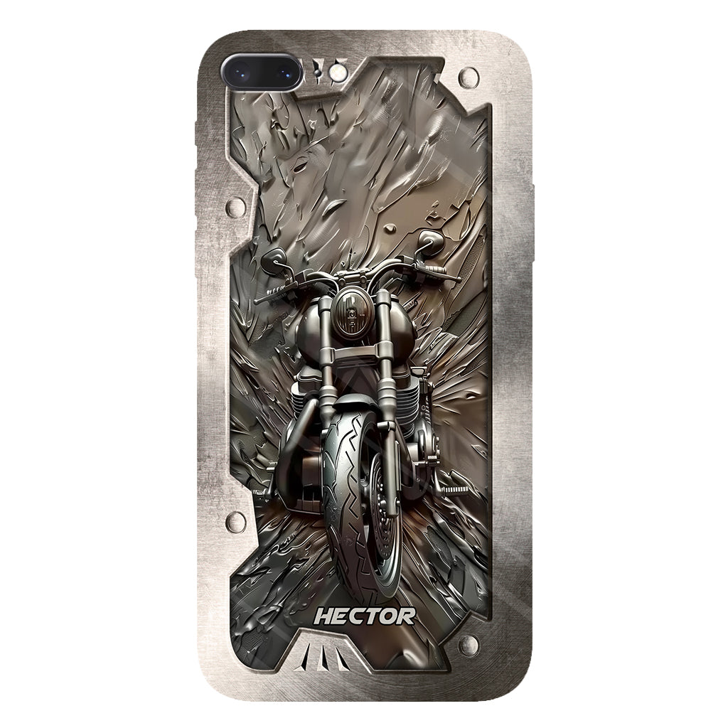 Vintage Motorcycle - Personalized Biker Full Print Phone Case