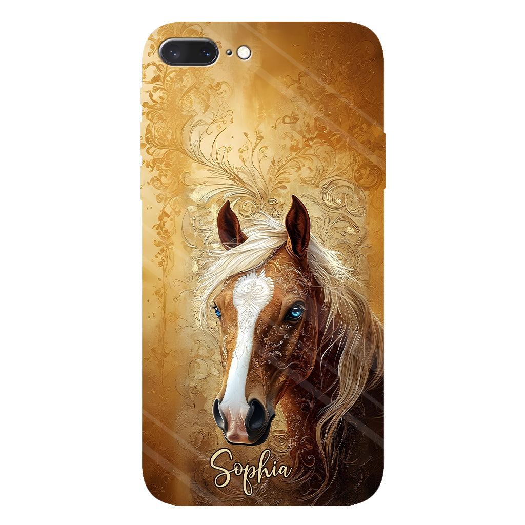 Love Horses - Personalized Horse Full Print Phone Case