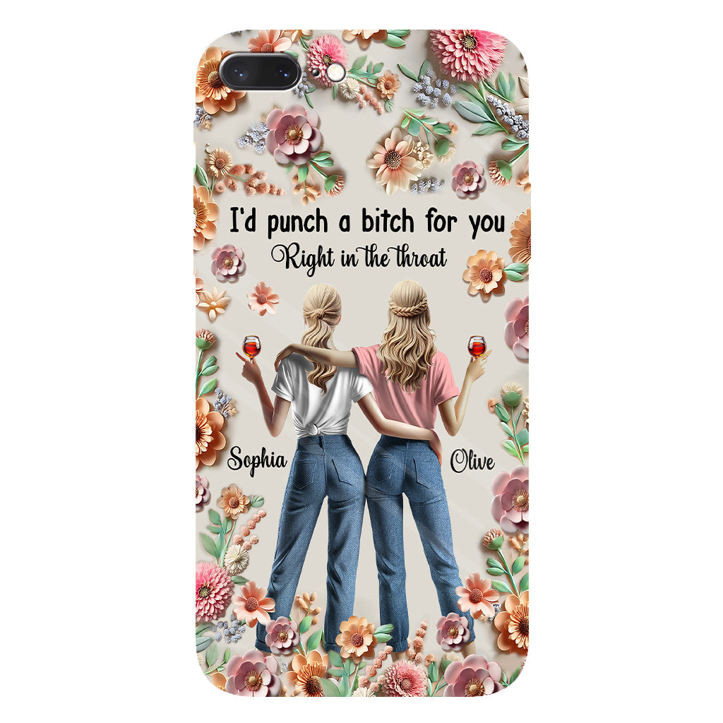 Punch Bitch Besties - Personalized Bestie Full Print Phone Case