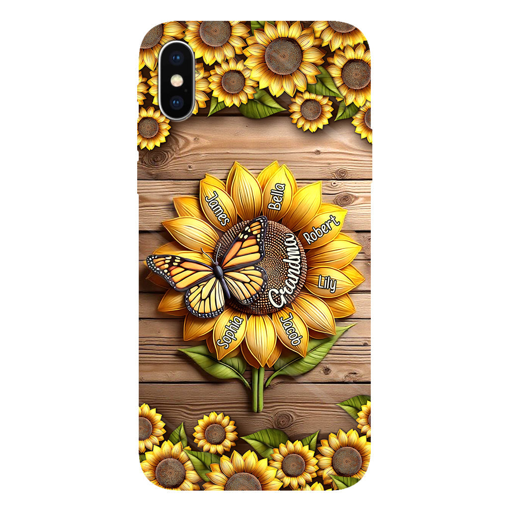 You Are My Sunshine Grandma Mom - Personalized Grandma Full Print Phone Case