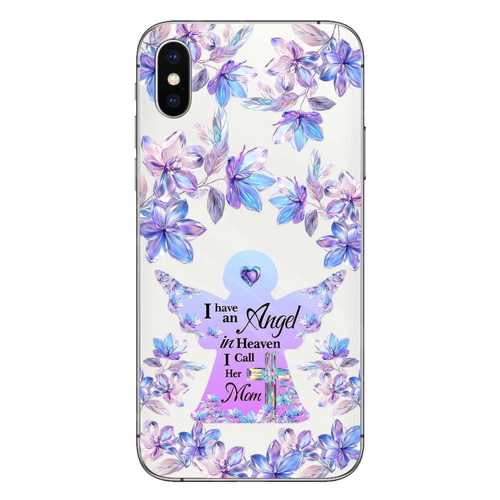 Angel In Heaven - Personalized Memorial Clear Phone Case