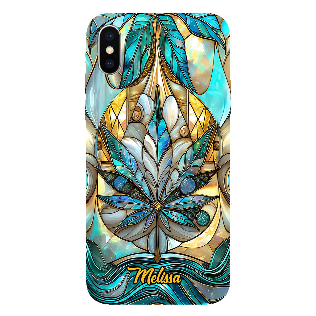 Stunning Leaf - Personalized Weed Full Print Phone Case