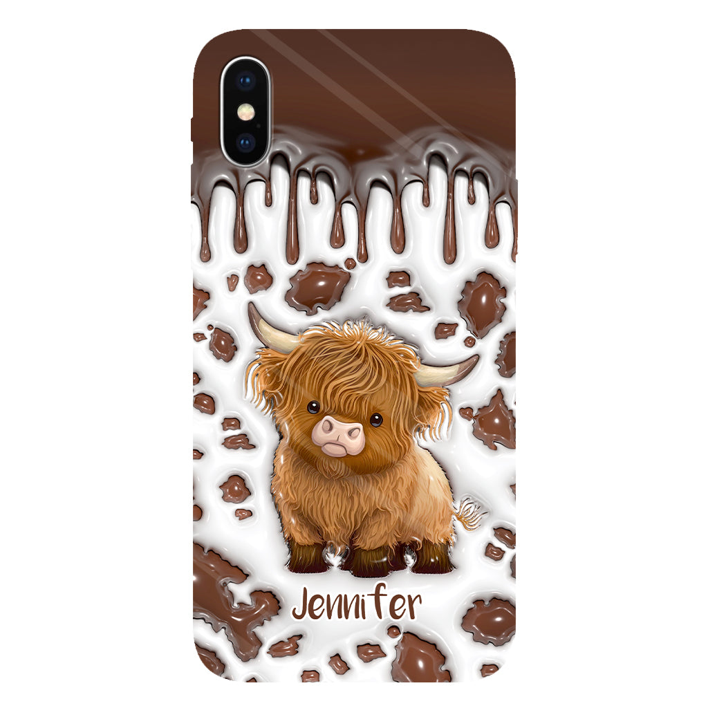 Just A Girl Who Loves Highland Cow - Personalized Full Print Phone Case
