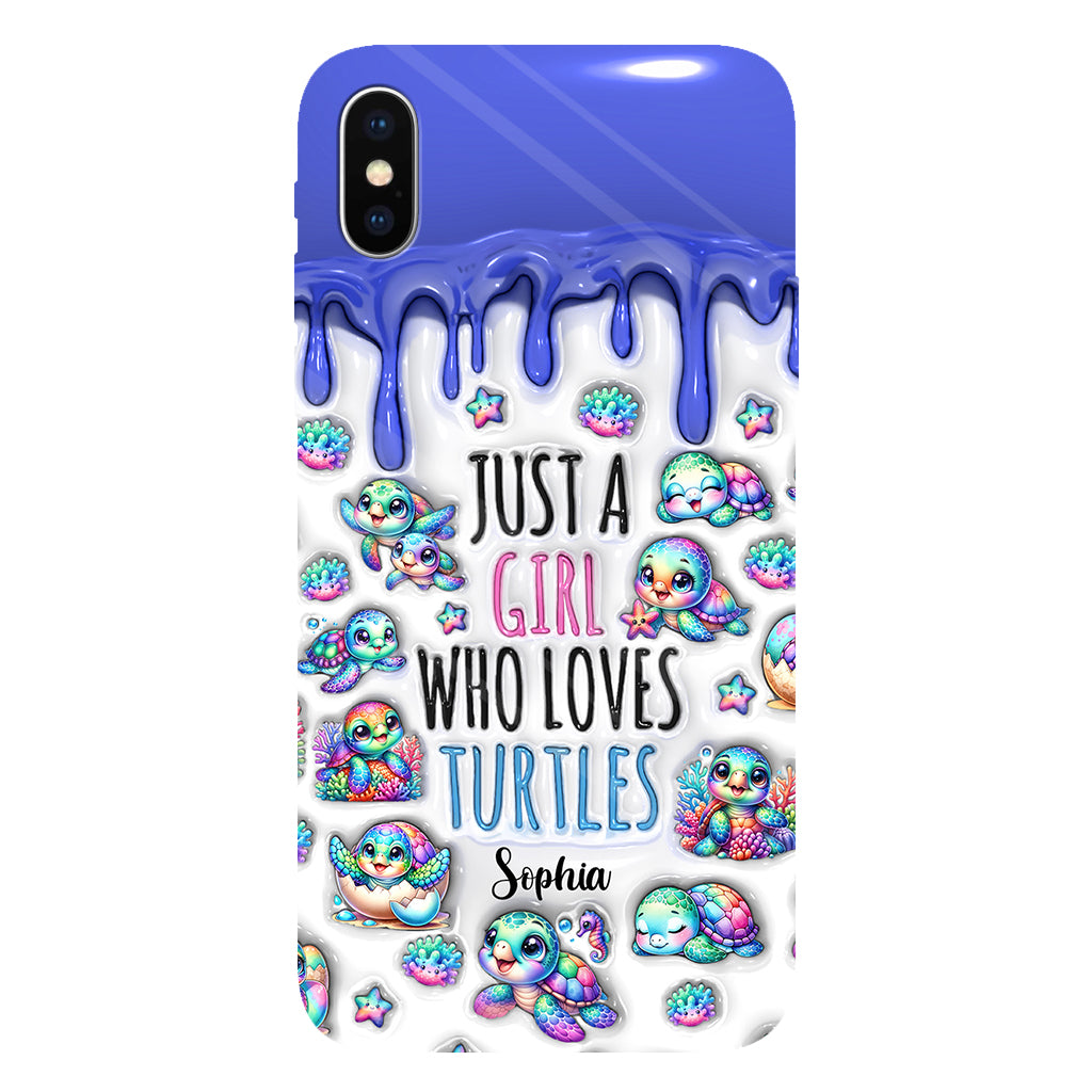 Just A Girl Who Loves Turtles - Personalized Turtle Full Print Phone Case