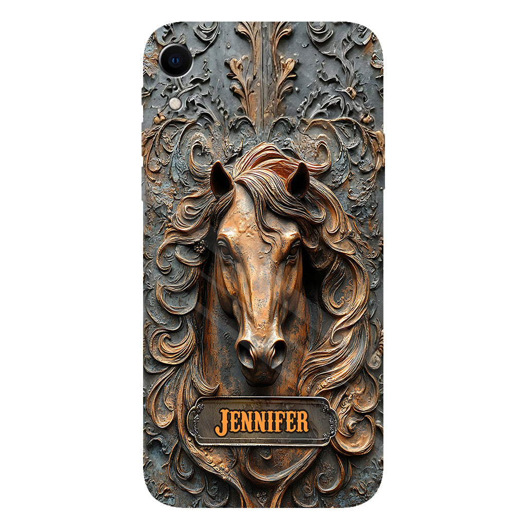 Love Horses - Personalized Horse Full Print Phone Case