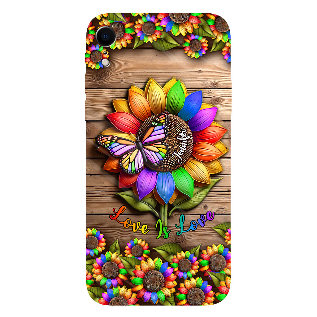Love Is Love - Personalized LGBT Support Full Print Phone Case