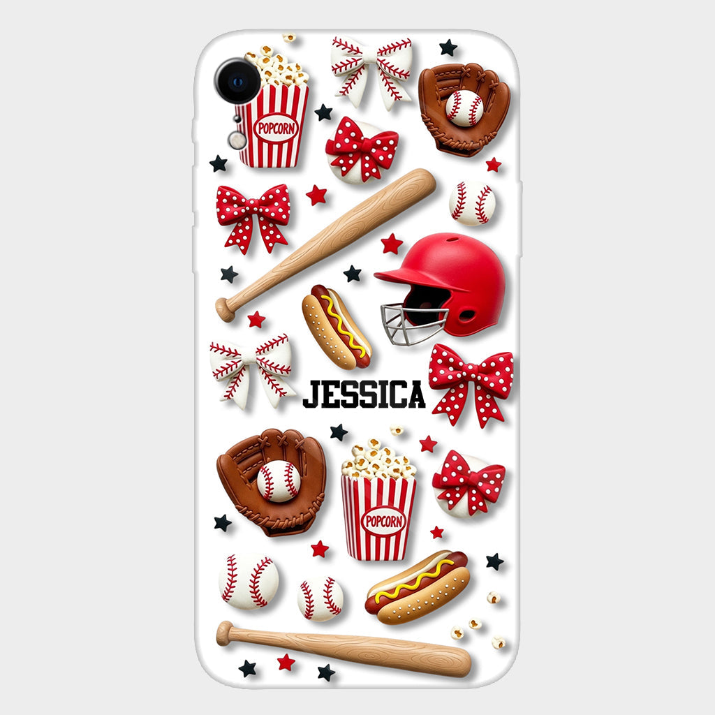Love Baseball - Personalized Baseball Full Print Phone Case