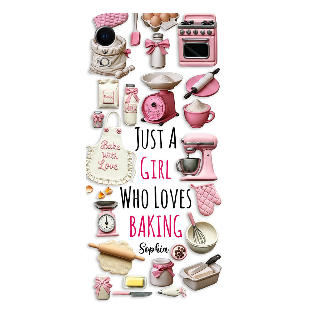 Just A Girl Who Loves Baking - Personalized Baking Full Print Phone Case