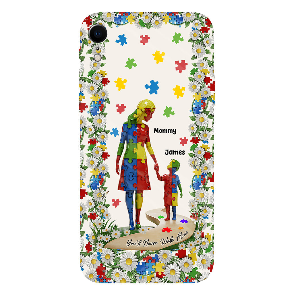 You'll Never Walk Alone - Personalized Autism Awareness Full Print Phone Case