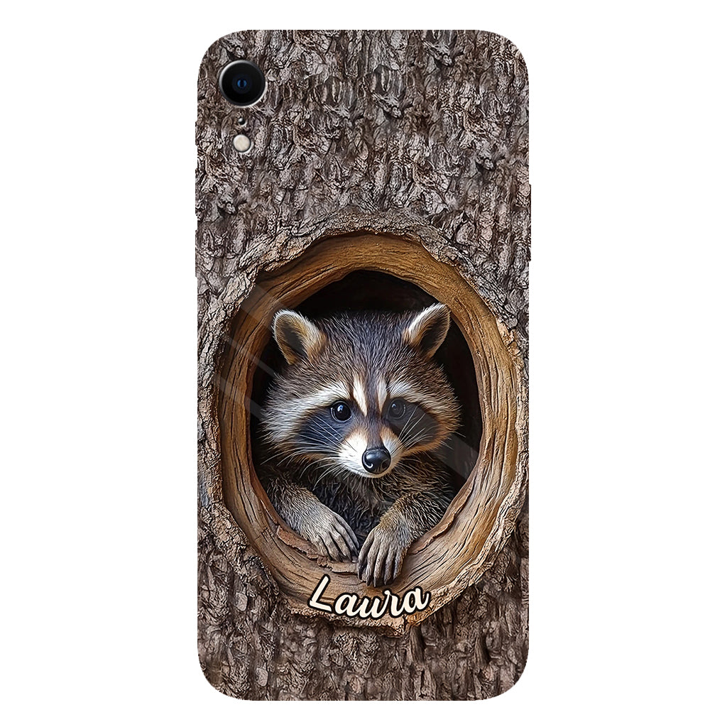 Adorable Raccoon - Personalized Raccoon Full Print Phone Case