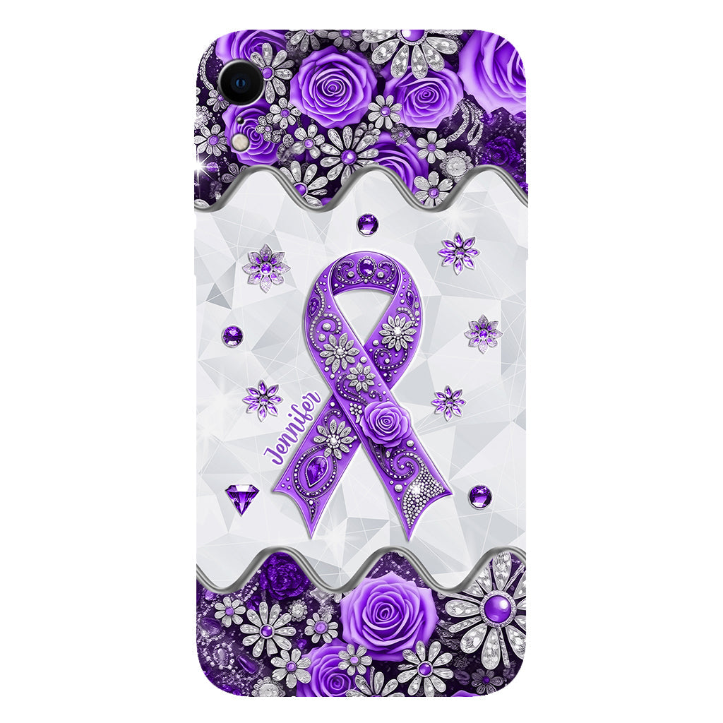 Cancer Awareness - Personalized Pancreatic Cancer Awareness Full Print Phone Case