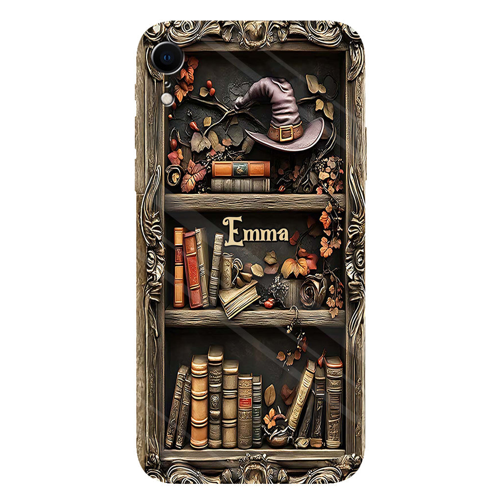 Hat And Books - Personalized Witch Full Print Phone Case