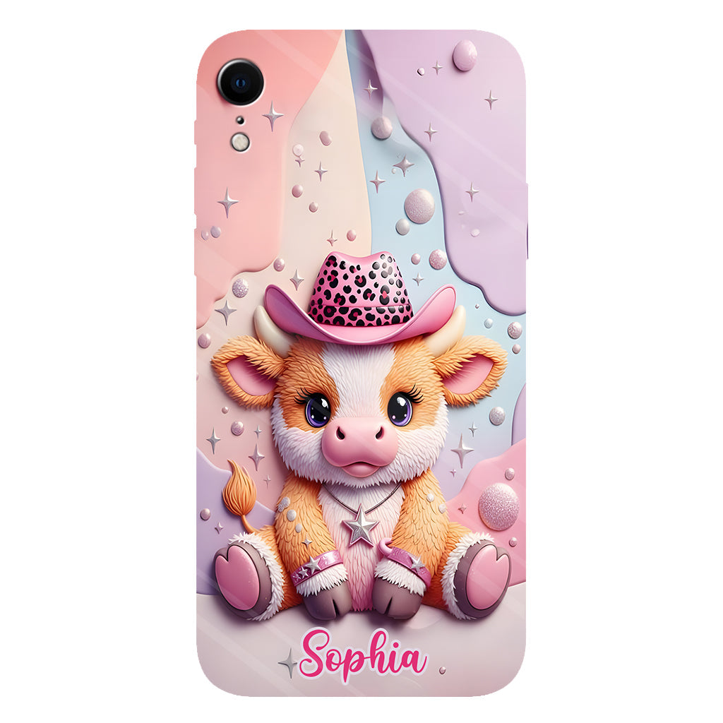 Adorable Highland Cow - Personalized Highland Cow Full Print Phone Case