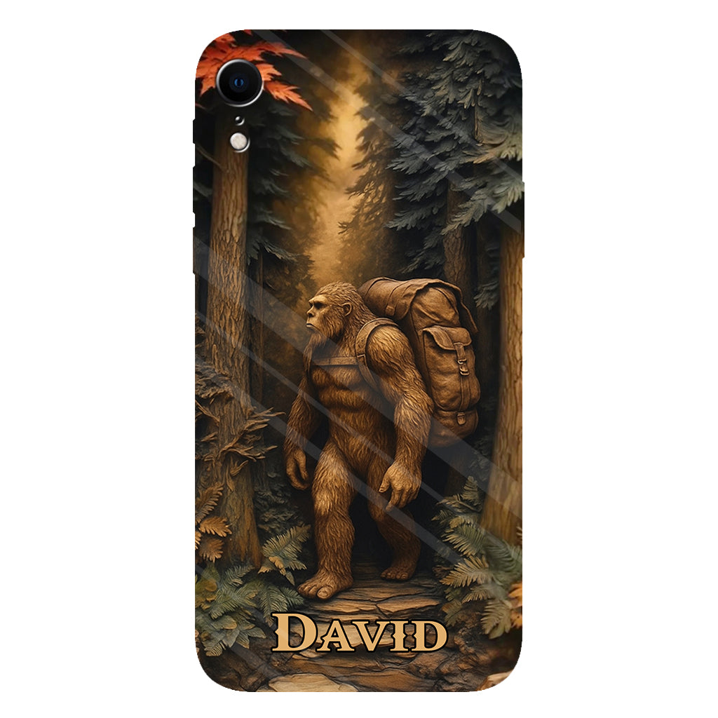 Sasquatch In Forest - Personalized Hiking Full Print Phone Case