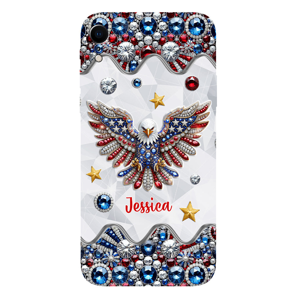 Patriotic Eagle - Personalized Bald Eagle Full Print Phone Case