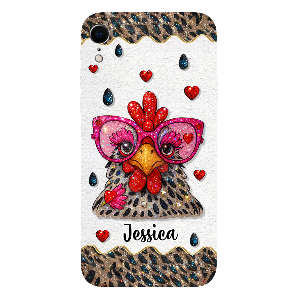 Crazy Chicken Lady - Personalized Chicken Full Print Phone Case