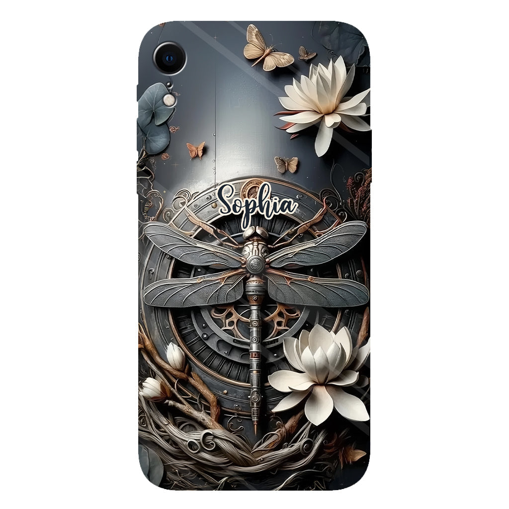 Black Dragonfly - Personalized Dragonfly Full Print Phone Case