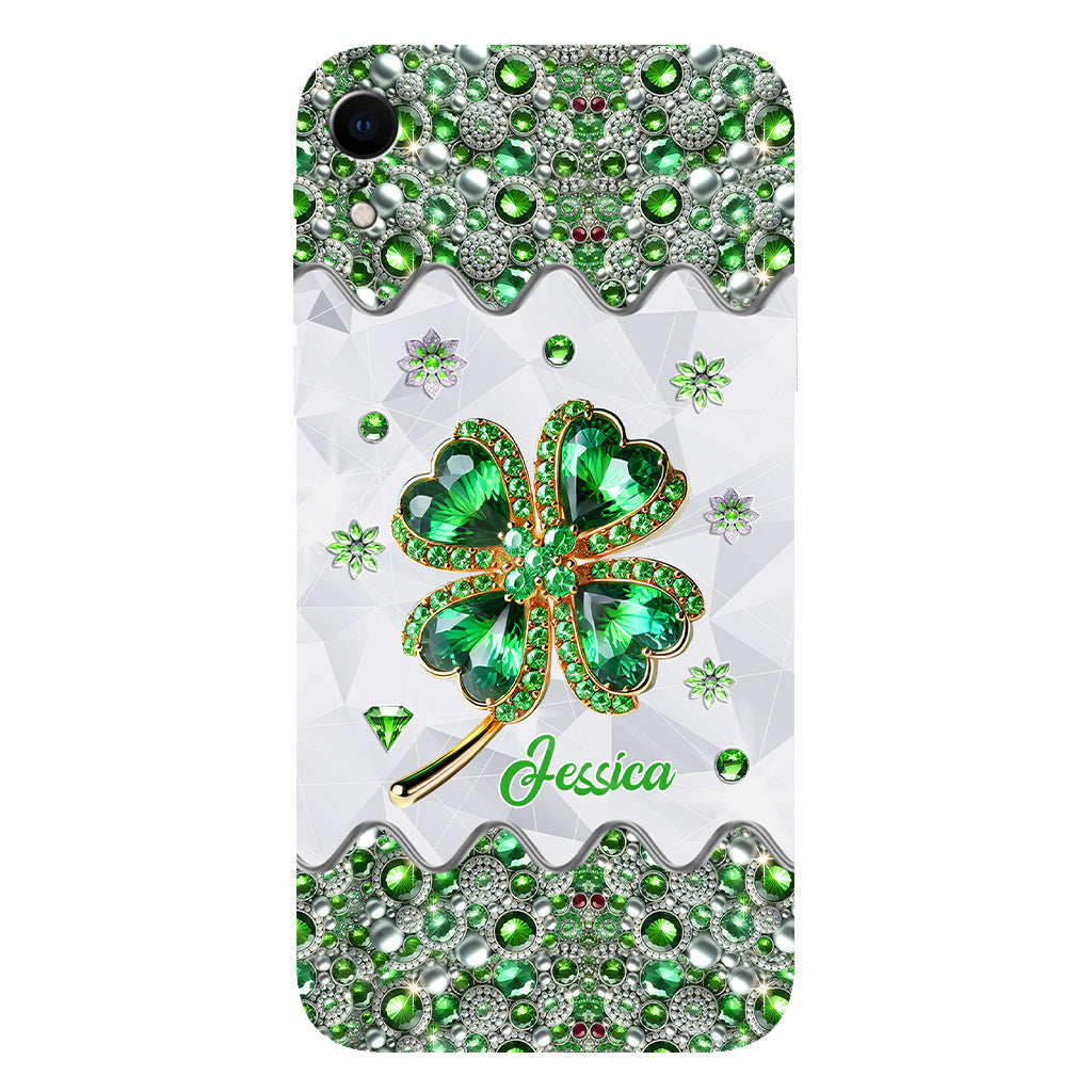 Lucky Four-Leaf Clover - Personalized Saint Patrick's Day Full Print Phone Case