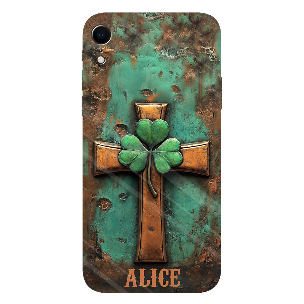 Vintage Irish Cross - Personalized Saint Patrick's Day Full Print Phone Case