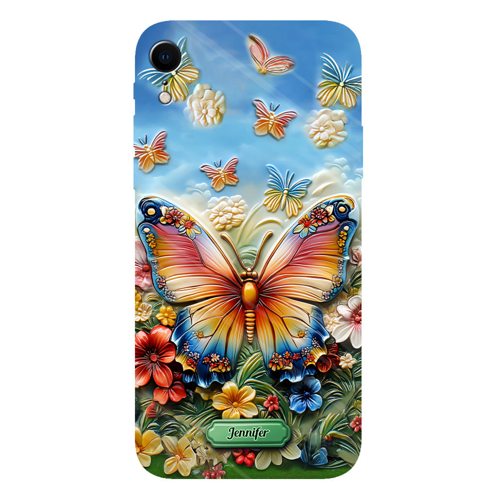 Beautiful Butterfly Bee Dragonfly Hummingbird - Personalized Butterfly Full Print Phone Case