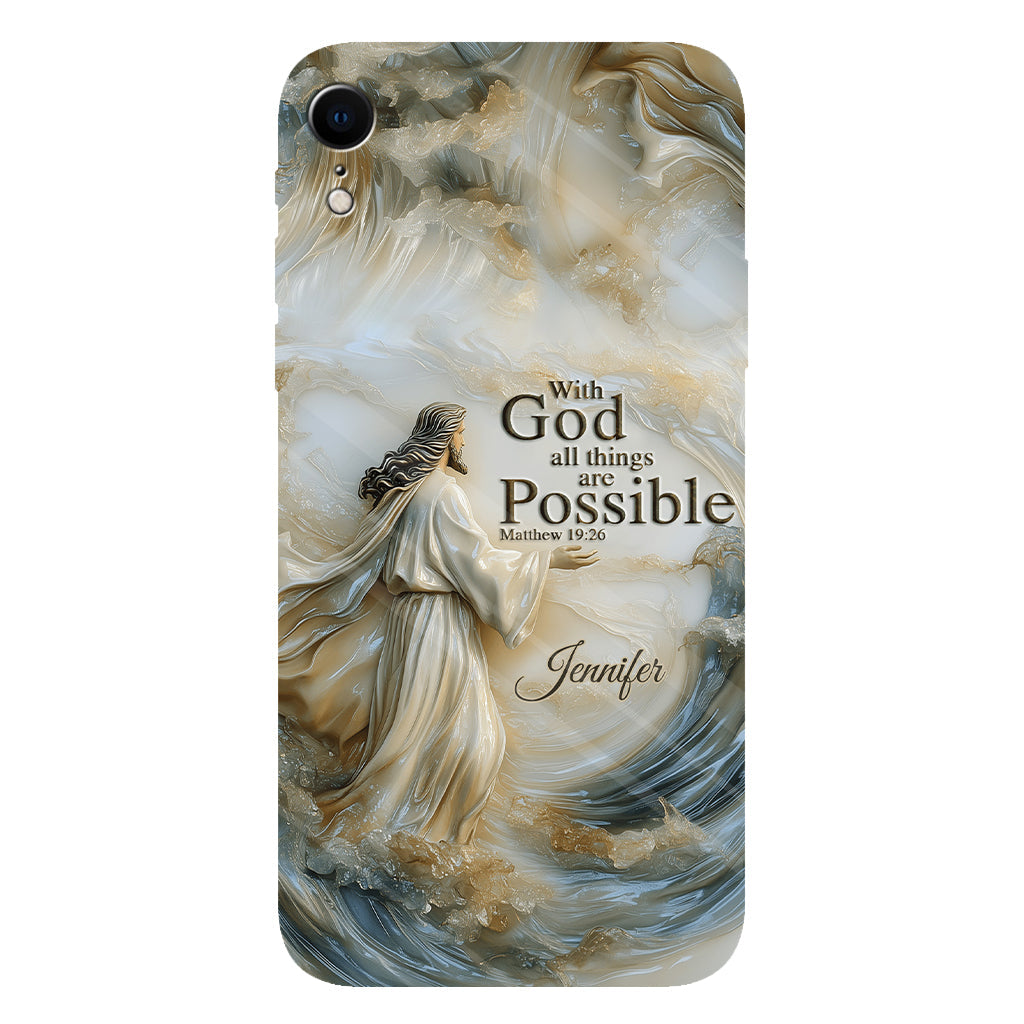 With God - Personalized Christian Full Print Phone Case