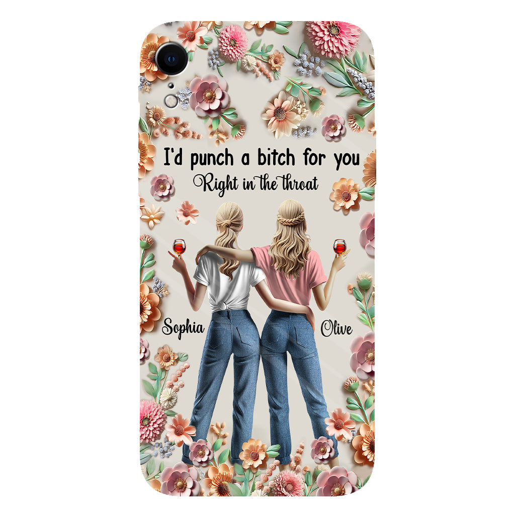Punch Bitch Besties - Personalized Bestie Full Print Phone Case